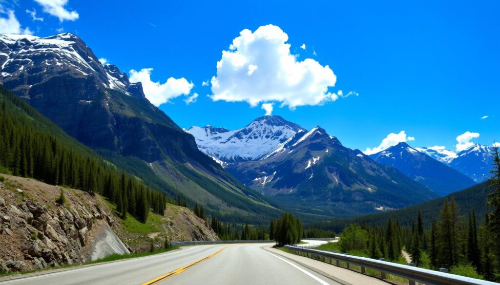 Canadian Rockies mountain road trip