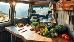 "Van Life Cooking: How to Make Gourmet Meals in Tiny Kitchens"