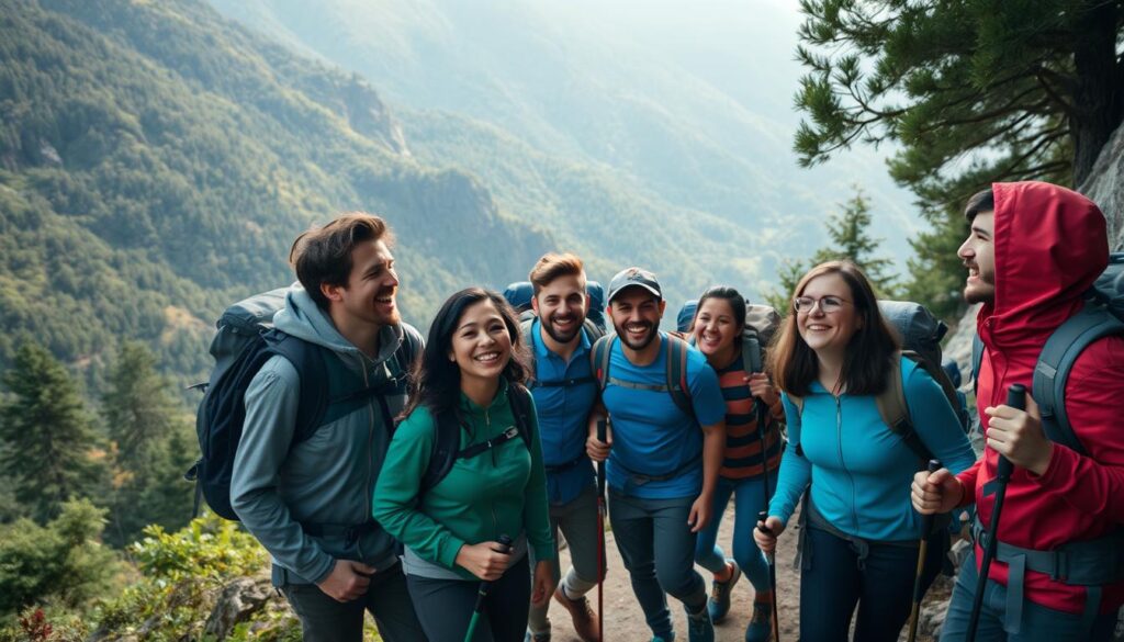 travel companions enjoying adventure travel